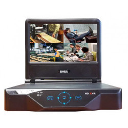 R-HDVR-LCD0401 (2Мп)  LCD-экран 10" 4-канальный Гибридный видеорегистратор (Analog/AHD/IP/TVI)