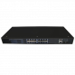 TSn-16P18n 18 портовый POE Ethernet коммутатор. 16 PoE Ethernet 10/100Мб портов, 2 гигабитных комбо-порта