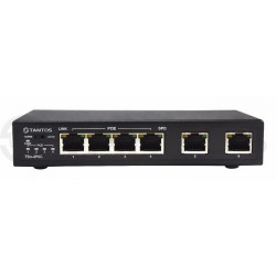 TSn-4P6С 6 портовый Ethernet коммутатор. 4 POE Ethernet 10/100Мб портов 802.3af/at, 2 порта 10/100Мб  Ethernet